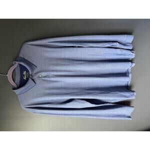 Tasso Elba Supima Cotton Blend Long Sleeve Polo Shirt